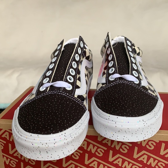 VANS OLD SKOOL CONFETTI BLACK/TRUE WHITE WMNS - Picture 8 of 15